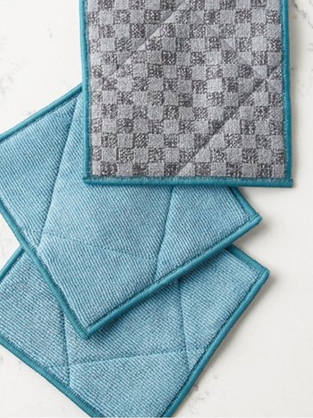 Norwex EnviroScrub LE Graphite Teal  Set of 3 NWT